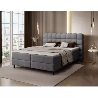 Doppelbett (180x200) MIRELLO - Dunkelgrau