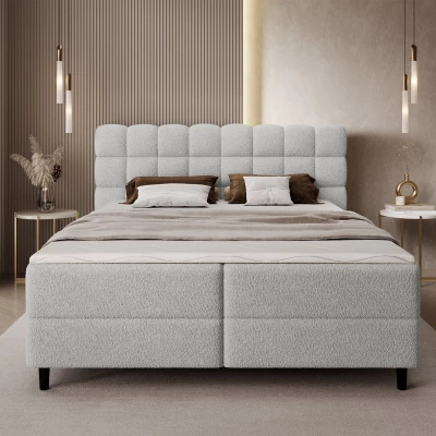 Doppelbett (180x200) MIRELLO - hellgrau
