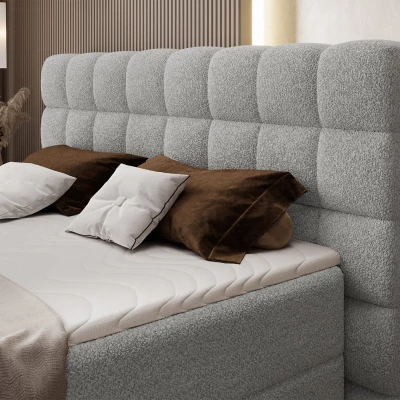 Doppelbett (180x200) MIRELLO - hellgrau