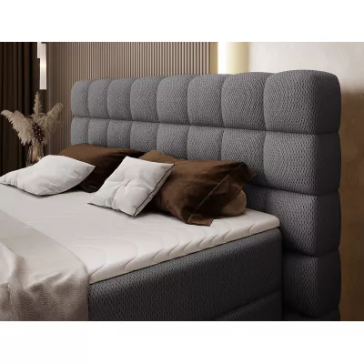 Doppelbett (180x200) MIRELLO - Dunkelgrau