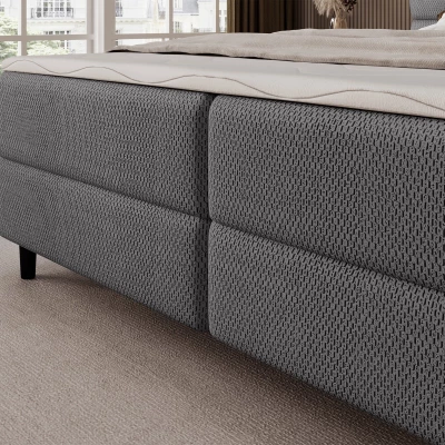 Doppelbett (180x200) MIRELLO - Dunkelgrau