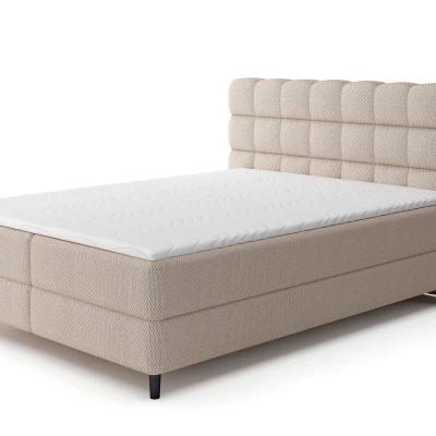 Kontinentales Bett mit Stauraum 160x200 MIRELLO - Kaschmir