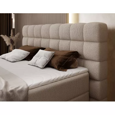 Kontinentales Bett mit Stauraum 160x200 MIRELLO - Kaschmir