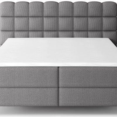 Kontinentales Bett mit Stauraum 160x200 MIRELLO - Dunkelgrau