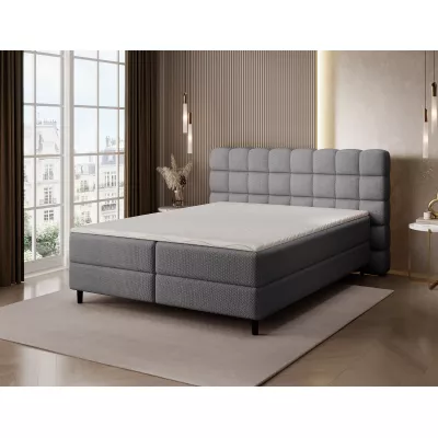Kontinentales Bett mit Stauraum 160x200 MIRELLO - Dunkelgrau