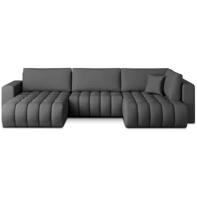 Großes U-förmiges Sofa LIOR – dunkelgrau 1, linke Ausführung