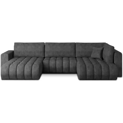 Großes U-förmiges Sofa LIOR – Graphit, linke Ausführung