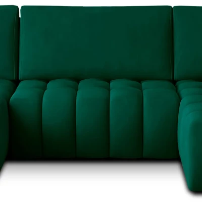 Großes U-förmiges Sofa LIOR – grün, linke Ausführung