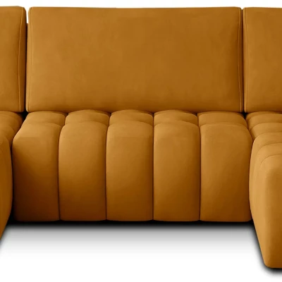 Großes U-förmiges Sofa LIOR – Honig, linke Ausführung