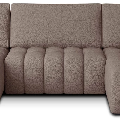 Großes U-förmiges Sofa LIOR – dunkelbeige, linke Ausführung