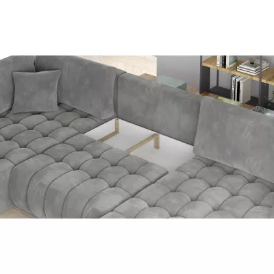 Großes U-förmiges Sofa LIOR – dunkelbeige, linke Ausführung
