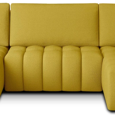 Großes U-förmiges Sofa LIOR – gelb, linke Ausführung