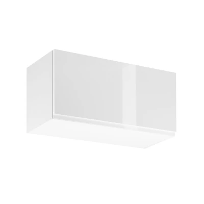 Hängeschrank mit Flügeltüren ARBOR – Breite 80 cm, Hochglanzweiß / Weiß