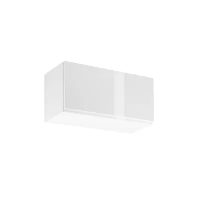 Hängeschrank mit Flügeltüren ARBOR – Breite 80 cm, Hochglanzweiß / Weiß