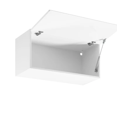 Hängeschrank mit Flügeltüren ARBOR – Breite 80 cm, Hochglanzweiß / Weiß