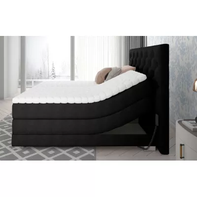 Verstellbares Boxspringbett 140x200 LIVANO - schwarz