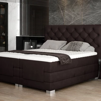 Elektrisch verstellbares Bett 160x200 LIVANO - dunkelbraun