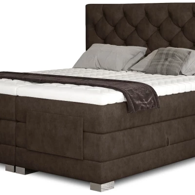 Elektrisch verstellbares Bett 160x200 LIVANO - braun