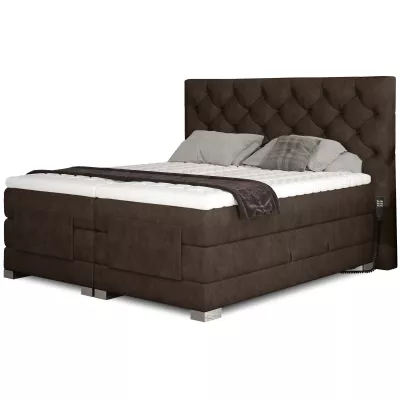 Elektrisch verstellbares Bett 160x200 LIVANO - braun