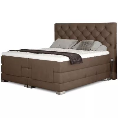 Verstellbares Doppelbett 180x200 LIVANO - hellbraun