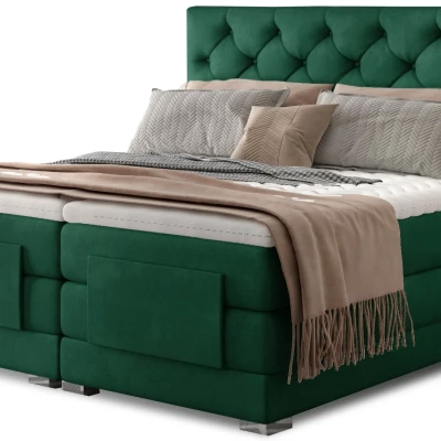 Verstellbares Doppelbett 180x200 LIVANO - Flaschengrün