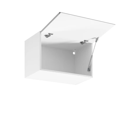 Hängeschrank mit Flügeltüren ARBOR – Breite 60 cm, glänzend grau/weiß