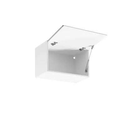 Hängeschrank mit Flügeltüren ARBOR – Breite 60 cm, glänzend grau/weiß
