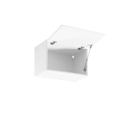 Hängeschrank mit Flügeltüren ARBOR – Breite 60 cm, Hochglanzweiß / Weiß