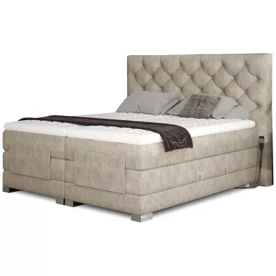 Verstellbares Doppelbett 180x200 LIVANO - beige