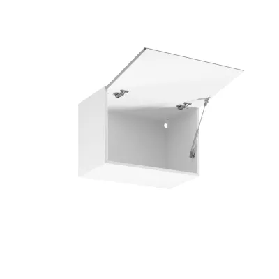 ARBOR Hängeschrank mit Klappfunktion – Breite 60 cm, Hochglanzgrau/Weiß
