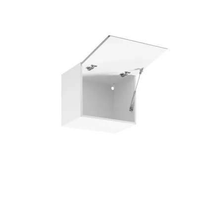 ARBOR Hängeschrank mit Klappfunktion – Breite 50 cm, Hochglanzgrau/Weiß