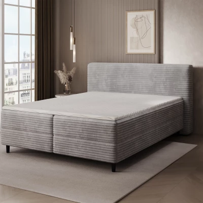 Doppelbett (180x200 cm) CELINO - hellgrau