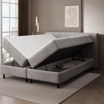 Doppelbett (180x200 cm) CELINO - hellgrau