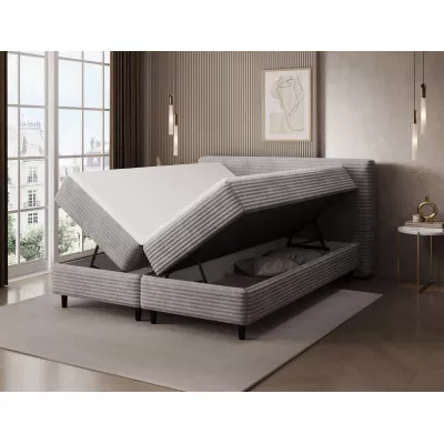 Doppelbett (180x200 cm) CELINO - hellgrau