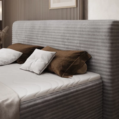 Doppelbett (180x200 cm) CELINO - hellgrau