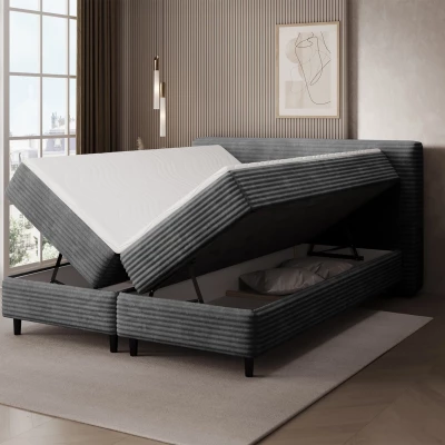 Doppelbett (180x200 cm) CELINO - grau