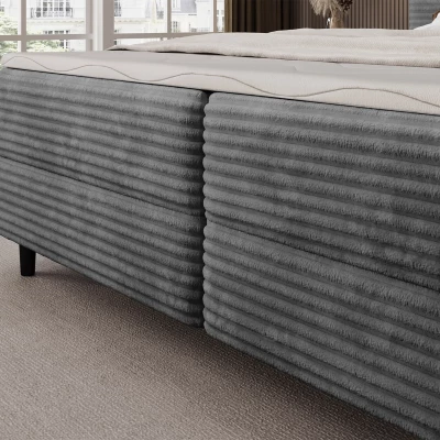 Doppelbett (180x200 cm) CELINO - grau