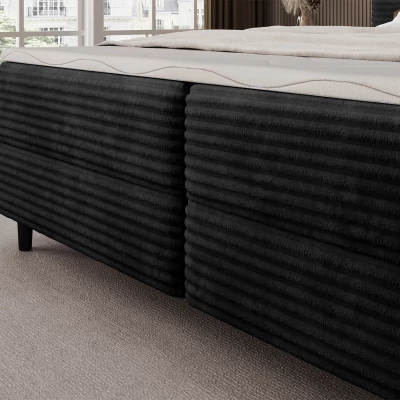 Doppelbett (180x200 cm) CELINO - schwarz
