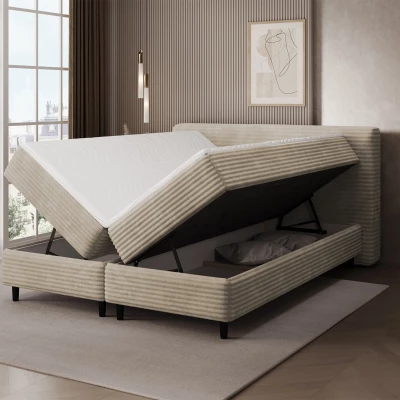 Doppelbett (180x200 cm) CELINO - Hellbeige