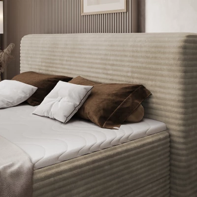 Doppelbett (180x200 cm) CELINO - Hellbeige