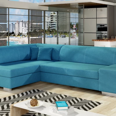Wohnzimmersofa AMALTHEA - blau, linke Ecke