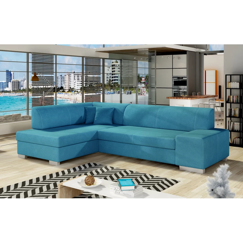 Wohnzimmersofa AMALTHEA - blau, linke Ecke