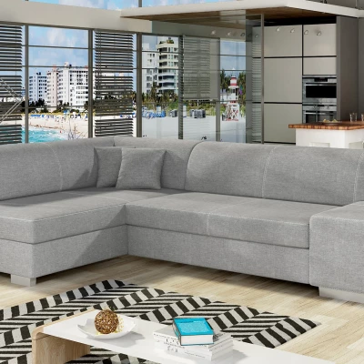 Wohnzimmersofa AMALTHEA - grau, linke Ecke