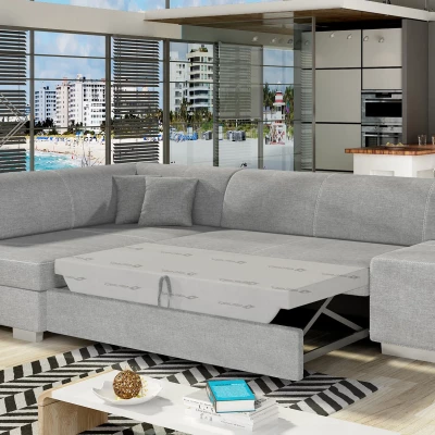 Wohnzimmersofa AMALTHEA - grau, linke Ecke