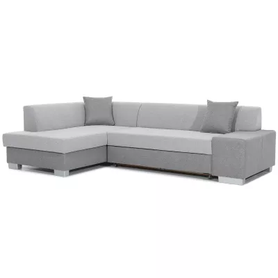 Wohnzimmersofa AMALTHEA – grau/aschfarben, linke Ecke