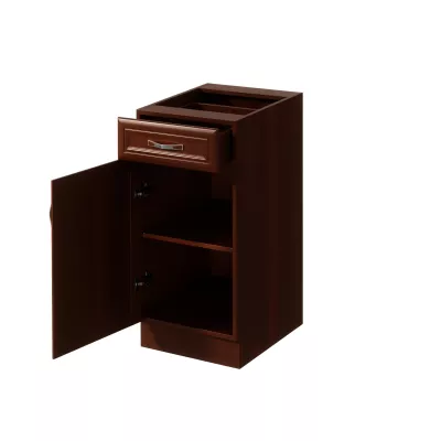 Unterschrank mit Schublade SILVARA – Breite 40 cm, Nussbaum, linke Ausführung