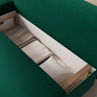 Klapp-Ecksofa BLAISE - Dunkelgrün
