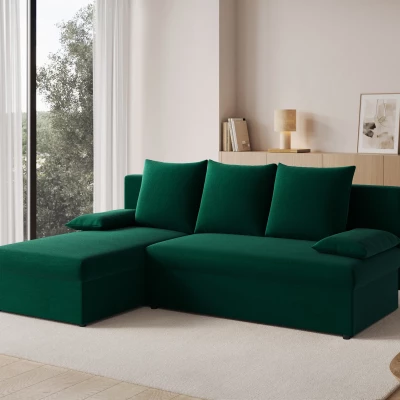 Klapp-Ecksofa BLAISE - Dunkelgrün