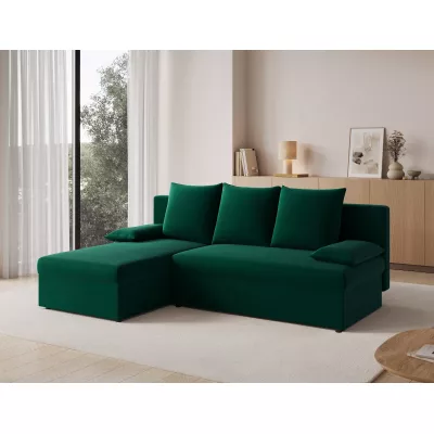 Klapp-Ecksofa BLAISE - Dunkelgrün