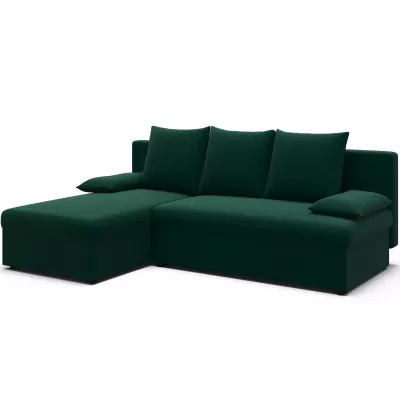 Klapp-Ecksofa BLAISE - Dunkelgrün
